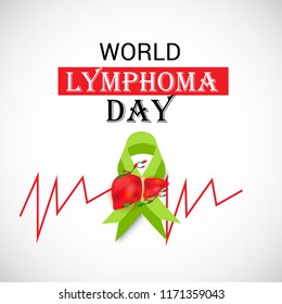 Vector illustration of a Background for World Lymphoma Awareness Day September 15th.