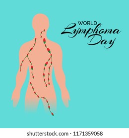 Vector illustration of a Background for World Lymphoma Awareness Day September 15th.