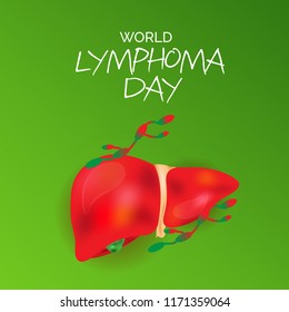 Vector illustration of a Background for World Lymphoma Awareness Day September 15th.