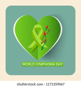 Vector illustration of a Background for World Lymphoma Awareness Day September 15th.