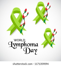 Vector illustration of a Background for World Lymphoma Awareness Day September 15th.