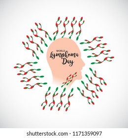 Vector illustration of a Background for World Lymphoma Awareness Day September 15th.