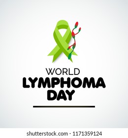 Vector illustration of a Background for World Lymphoma Awareness Day September 15th.