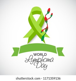 Vector illustration of a Background for World Lymphoma Awareness Day September 15th.