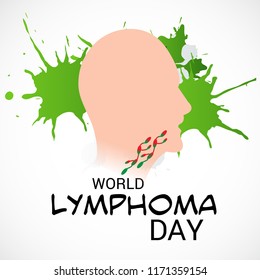 Vector illustration of a Background for World Lymphoma Awareness Day September 15th.