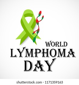 Vector illustration of a Background for World Lymphoma Awareness Day September 15th.