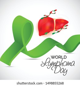 Vector illustration of a Background for World Lymphoma Awareness Day September 15th.