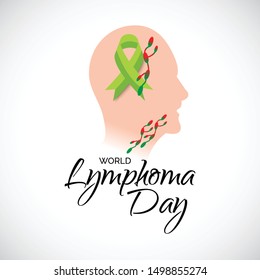 Vector illustration of a Background for World Lymphoma Awareness Day September 15th.