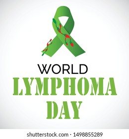 Vector illustration of a Background for World Lymphoma Awareness Day September 15th.
