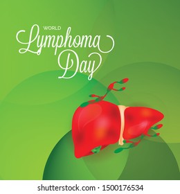 Vector illustration of a Background for World Lymphoma Awareness Day September 15th.