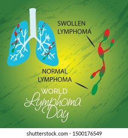 Vector illustration of a Background for World Lymphoma Awareness Day September 15th.