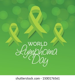 Vector illustration of a Background for World Lymphoma Awareness Day September 15th.