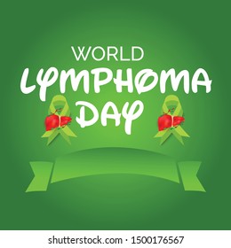 Vector illustration of a Background for World Lymphoma Awareness Day September 15th.