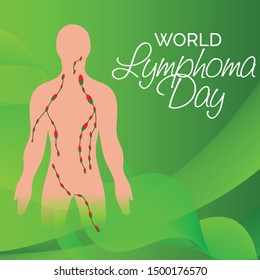 Vector illustration of a Background for World Lymphoma Awareness Day September 15th.