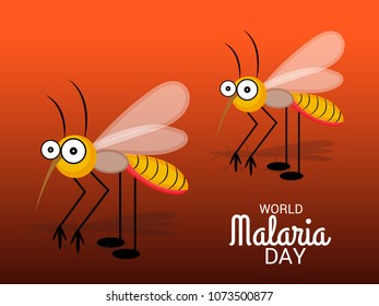 Vector illustration of a Background for World Malaria Day.