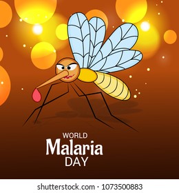 Vector illustration of a Background for World Malaria Day.