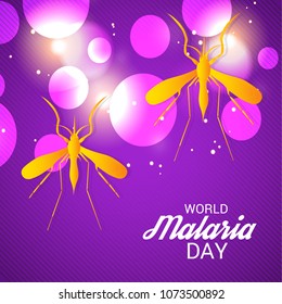 Vector illustration of a Background for World Malaria Day.