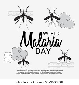 Vector illustration of a Background for World Malaria Day.