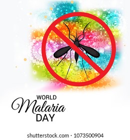 Vector illustration of a Background for World Malaria Day.