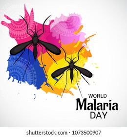 Vector illustration of a Background for World Malaria Day.