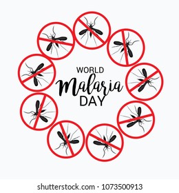 Vector illustration of a Background for World Malaria Day.