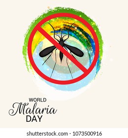 Vector illustration of a Background for World Malaria Day.