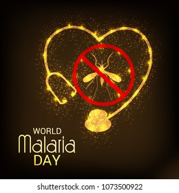 Vector illustration of a Background for World Malaria Day.