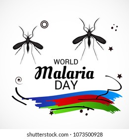 Vector illustration of a Background for World Malaria Day.