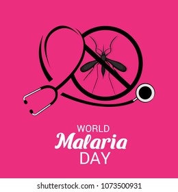 Vector illustration of a Background for World Malaria Day.