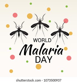Vector illustration of a Background for World Malaria Day.