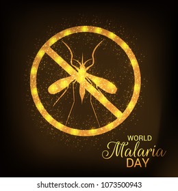 Vector illustration of a Background for World Malaria Day.