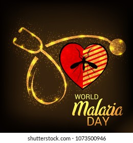 Vector illustration of a Background for World Malaria Day.