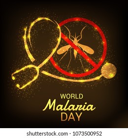 Vector illustration of a Background for World Malaria Day.
