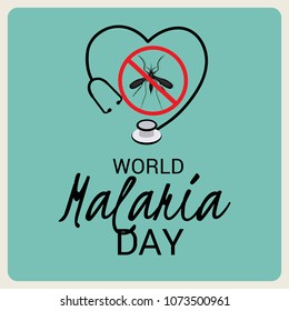 Vector illustration of a Background for World Malaria Day.