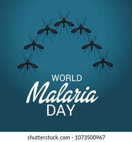 Vector illustration of a Background for World Malaria Day.