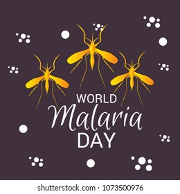 Vector illustration of a Background for World Malaria Day.