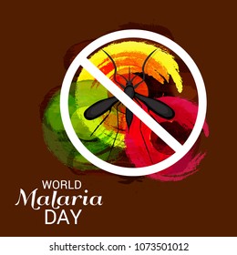 Vector illustration of a Background for World Malaria Day.