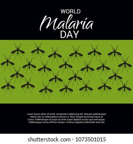 Vector illustration of a Background for World Malaria Day.