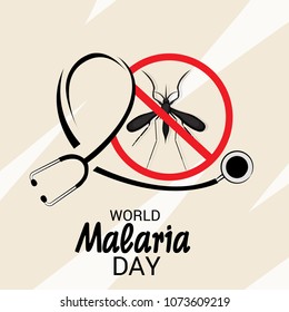 Vector illustration of a Background for World Malaria Day.