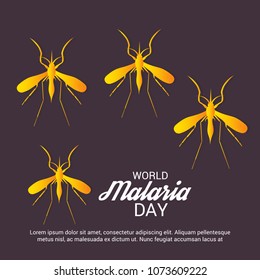 Vector illustration of a Background for World Malaria Day.