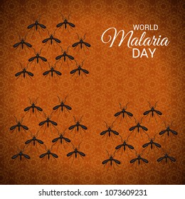 Vector illustration of a Background for World Malaria Day.