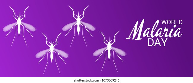 Vector illustration of a Background for World Malaria Day.