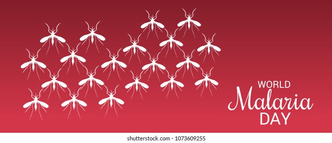 Vector illustration of a Background for World Malaria Day.