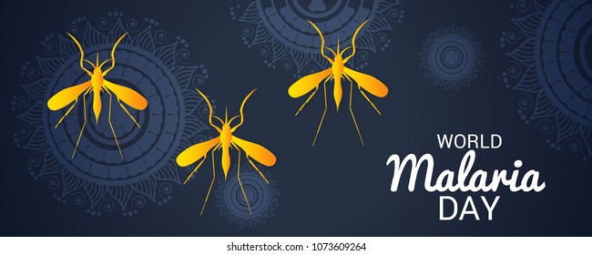 Vector illustration of a Background for World Malaria Day.