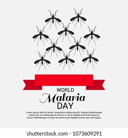 Vector illustration of a Background for World Malaria Day.