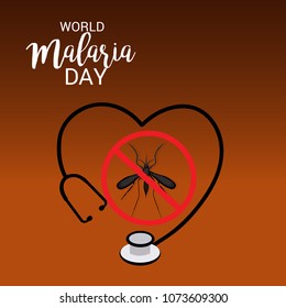 Vector illustration of a Background for World Malaria Day.