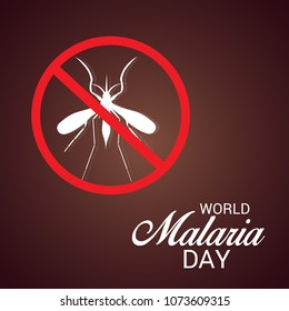 Vector illustration of a Background for World Malaria Day.