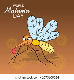 Vector illustration of a Background for World Malaria Day.
