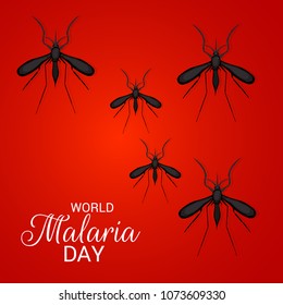 Vector illustration of a Background for World Malaria Day.