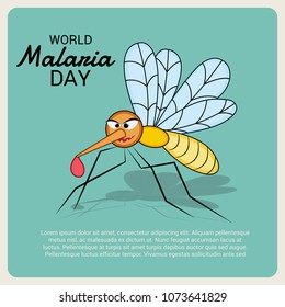 Vector illustration of a Background for World Malaria Day.